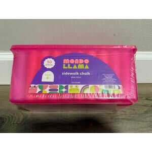 Mondo llama 50 pc sidewalk chalk set